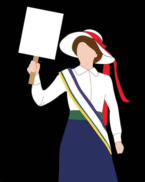 Suffragettes Digital Art Minimalism Line Drawing Simple Women