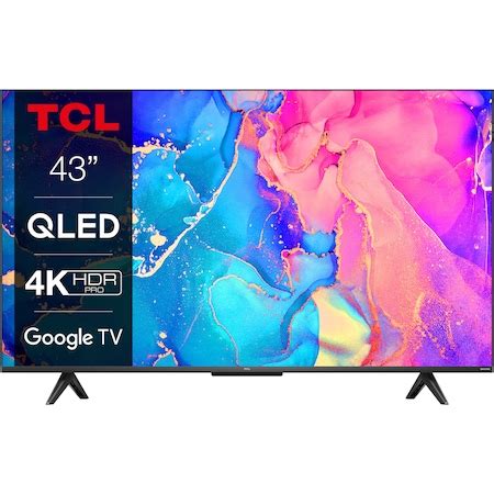 Телевизор TCL QLED 43C635, 43" (108 см), Smart Google TV, 4K Ultra HD ...