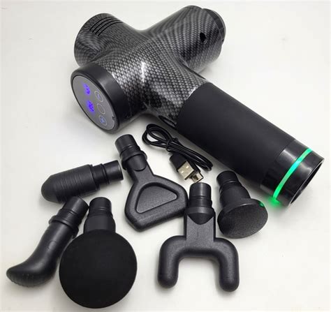 Мышечный ударный массажер с LED индикацией ручной аккумуляторный ...
