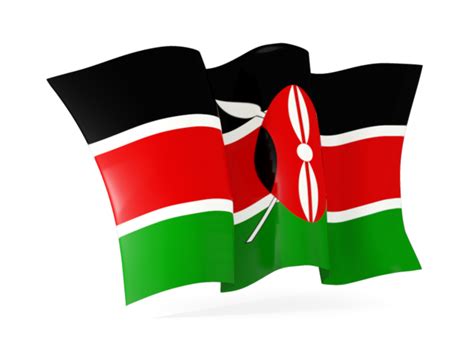 Waving Flag Illustration Of Flag Of Kenya