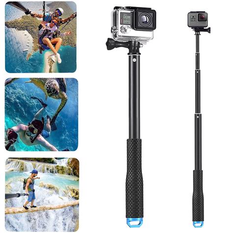 Gopro Selfie Stick Pole Waterproof Selfie Pole Extendable Selfie