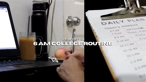 Waking Up At Am Everyday Productive College Routine Workout The