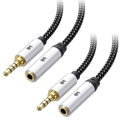 Cable Matters 2-Pack Headset Extension Cable 6 ft (3.5mm Extension ...