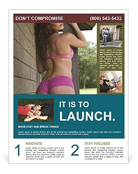 Pink Lingerie Flyer Template Design ID 0000015262 SmileTemplates