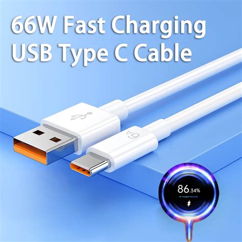 66W 6A hızlı şarj Usb tip C kablo için Xiaomi Redmi POCO Huawei onur