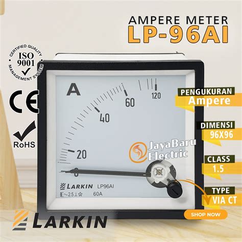 Jual Ampermeter Ammeter Amperemeter Ampere Amper Meter Analog Larkin Lp