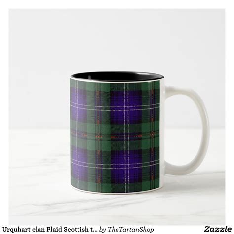 Urquhart Clan Plaid Scottish Tartan Two Tone Coffee Mug Zazzle