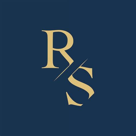 Premium Vector Rs Letter Monogram Elegant Logo