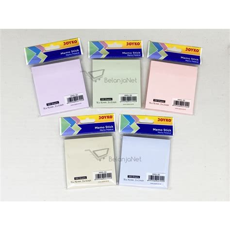 Jual Memo Stick Sticky Note Kertas Memo Tempel Joyko Mms X