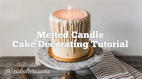 Melted Candle Cake Decorating Tutorial Youtube