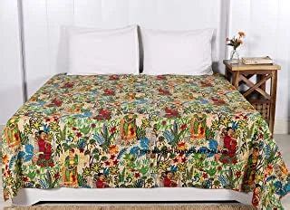 Ravaiyaa Attitude Is Everything Hand Block Floral Print Cotton Quilt