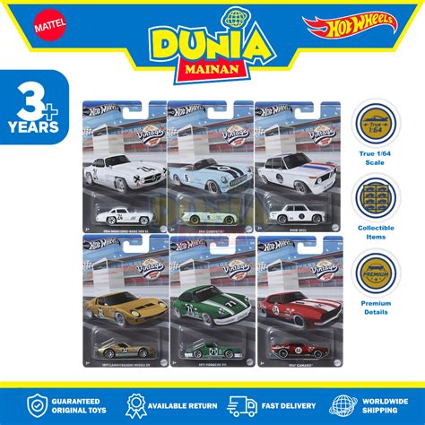 Jual Hot Wheels Vintage Racing Club Mercedes Benz Sl Chevrolet Corvette
