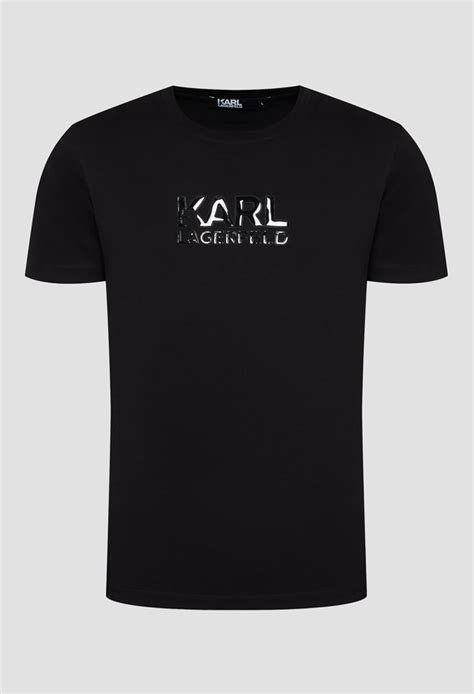 Мужская черная футболка Karl Lagerfeld 521240.755073;990 — Ultrashop