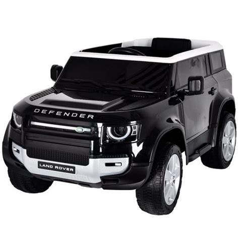 Mini Carro Elétrico Infantil Land Rover Defender Bateria 12V Preto