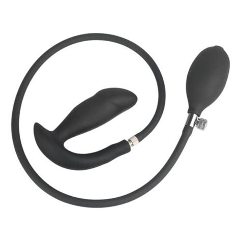 Buy Double Layer Liquid Silicone Black Inflatable Anal Plug Premium Quality Online In India