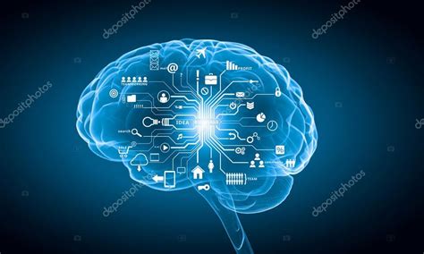 Digital human brain — Stock Photo © SergeyNivens #95083086