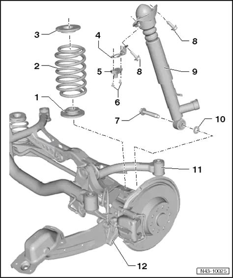 Volkswagen Workshop Manuals Golf Mk6 Running Gear Axles Steering