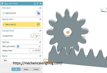 nx motion create rack and Pinion animation - Mechanicaleng blog