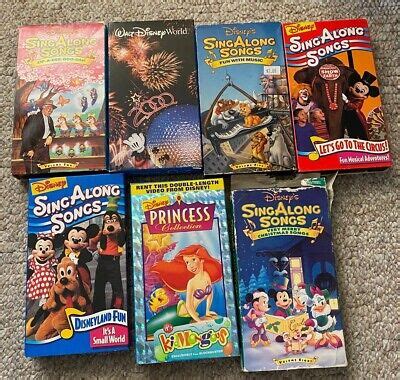 Disney Sing Along Songs VHS Tapes LOT | Grelly USA