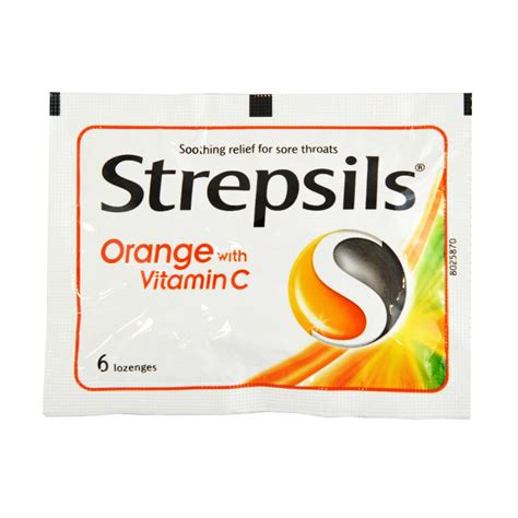 Strepsils Orange With Vitamin C Lozenges