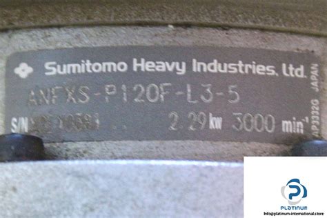 Sumitomo Heavy Anfxs P F L Planetary Gearbox Platinum International