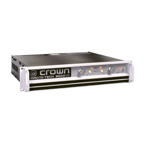 Crown 3600vz Stereo 100 Volt Line Amplifier