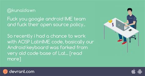 Tldr Fuck You Google Android IME Team And Fuck Their Open Source