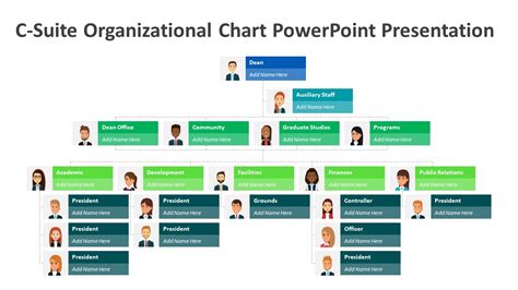 C Suite Organizational Chart Powerpoint Presentation