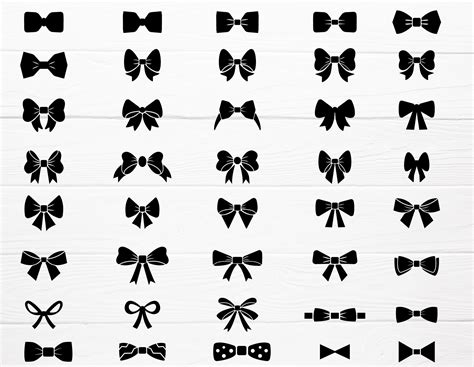 Bow Tie Ribbon Svg Bundle Bow Cut Files Clipart Svg For Cut Etsy