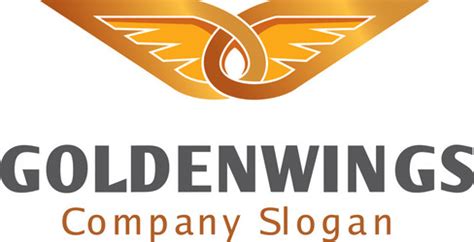 Golden Wings Logo Vector Images (over 6,100)