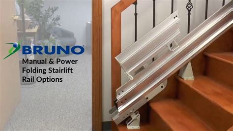 Manual And Power Folding Rail System For Bruno Stairlift Youtube