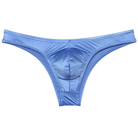 Botmois Men Shiny Bikini Briefs Underwear Hipster Pants Panties Solid
