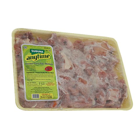 Buy Suguna Anytime Chicken Curry Cut Skinless 450 Gm Carton Online At ...