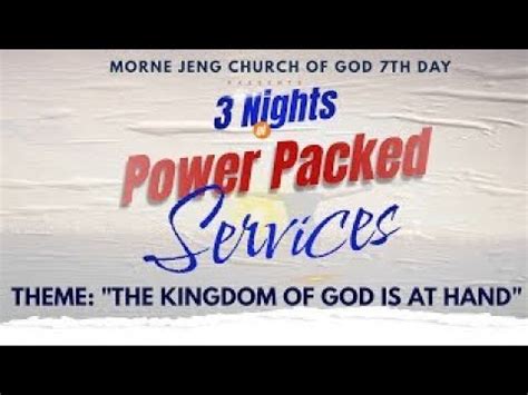 Church Of God 7th Day The Kingdom Of God Is At Hand Morne Jeng