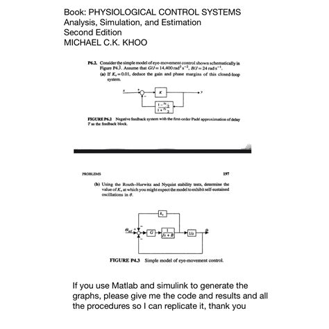 Solved Book Physiological Control Systems Analysis