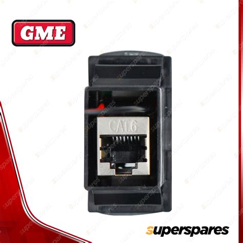 Gme Rj45 Pass Through Adaptor Type 6 White Suit Xrs Connect Uhf Cb Radios