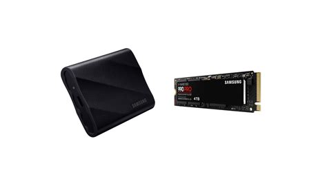 Samsung T9 Portable Portable SSDs & 4TB 990 PRO PCIe 4.0 M.2 SSD ...