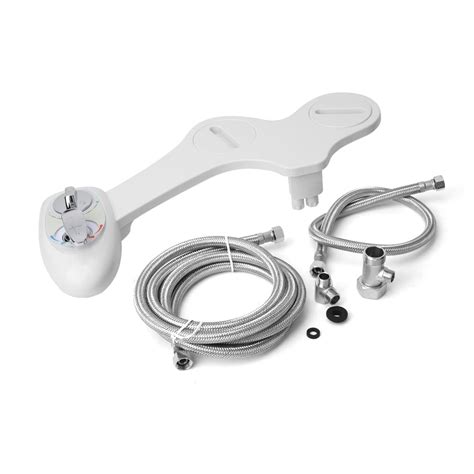 Toilet Bidet Hot Cold Water Double Nozzle Toilet Seat Attachment Women Self Cleaning Set