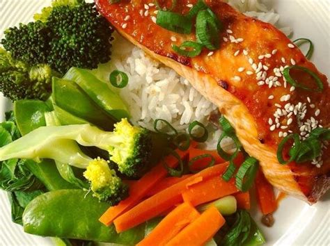 Miso Salmon With Rice And Vegetables — Thermomade