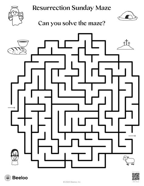 Resurrection Sunday Maze • Beeloo Printable Crafts and Activities ...