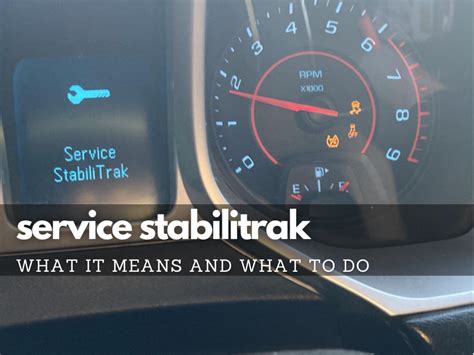 Service Stabilitrak What It Means And What To Do Three Bay Garage