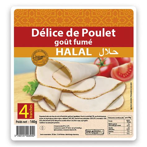 Jambon D Lice De Poulet Go T Fum Halal La Barquette De G