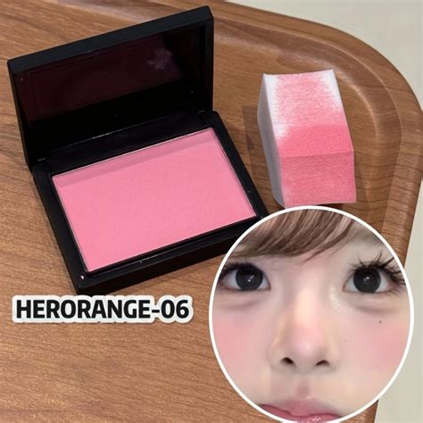 Blush Leve Transparente HERORANGE Maquiagem Nude Natural Pó De Contorno Fosco Acabamento De