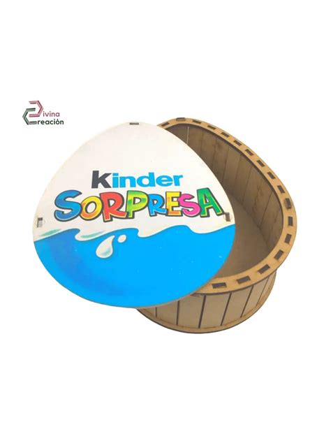 Piezas Caja Dulcero Huevo Kinder Azul Regalo Sorpresa Fiesta Cm