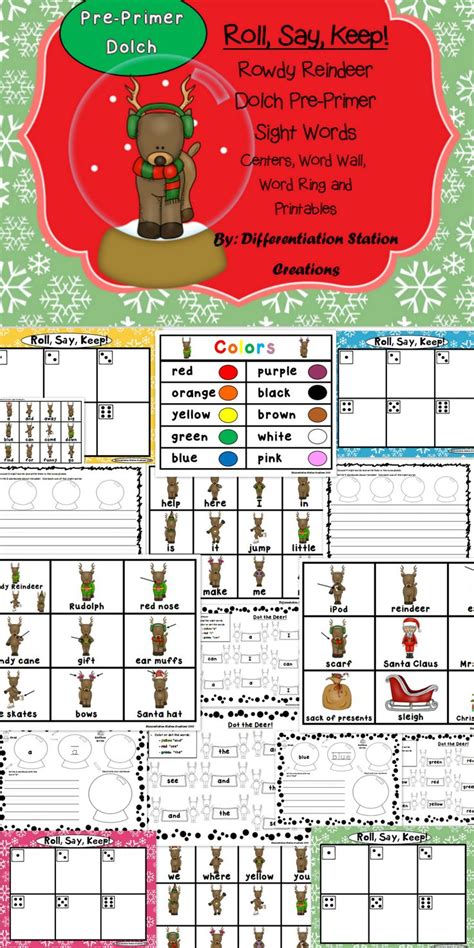 13 PRINTABLE KINDERGARTEN READING GAMES