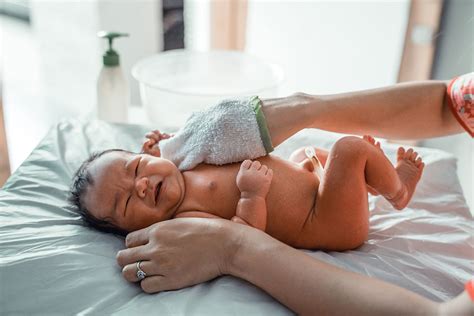 Newborn First Bath