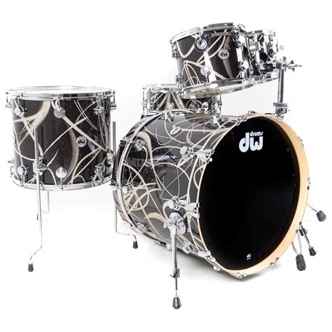 Dw Collectors Shell Set Maple Vlt Smoke Glass Contrail Music