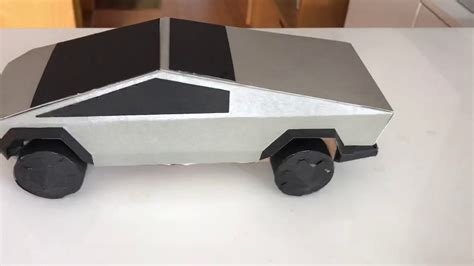 Cyber Truck Origami Paper Model Diy Youtube