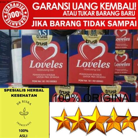 Jual Asli Asli Loveles Loveless Moisturazing Gel Asli Obat Pria