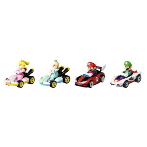 Hot Wheels Mario Kart Vehicle Pack Princess Peach Standard Kart Rosalina Standard